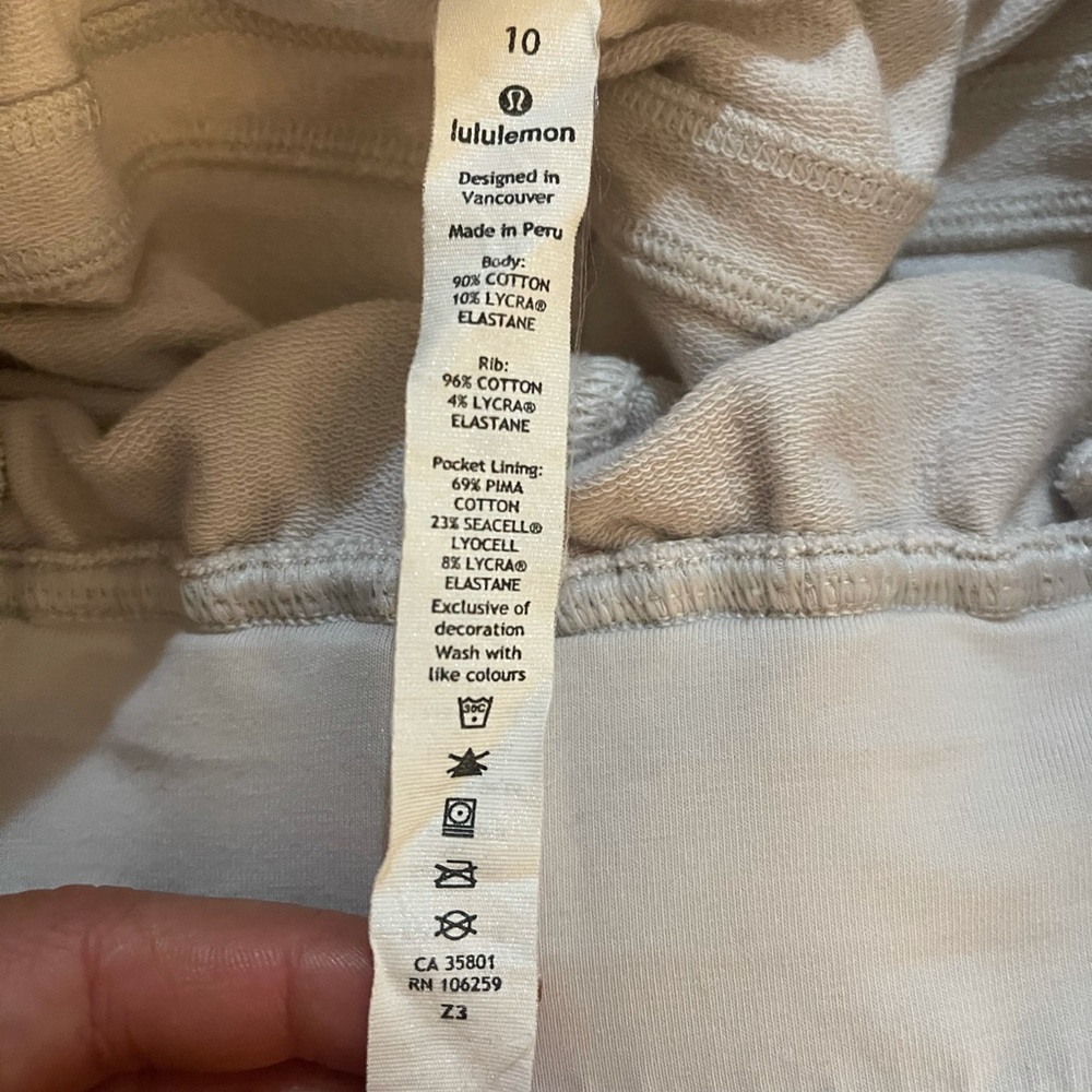 Lululemon sweat shorts